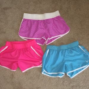 Three Pairs Girl’s Used Board Shorts